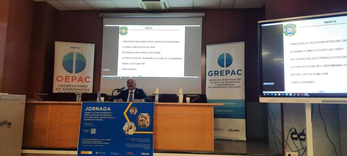 15/09/2023. El GREPAC organiza las Jornadas sobre Cultura de Defensa y Protección del Patrimonio Cultural en el contexto de la guerra de Ucrania - 6